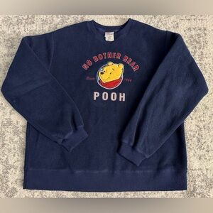 Vintage Winnie The Pooh Fleece Sweater Size Large